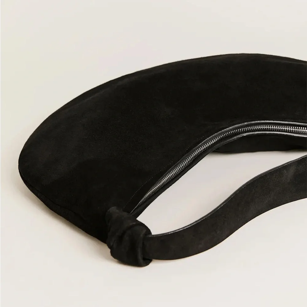 Reformation Rhea Suede Hobo Bag, BRAND NEW - Picture 3 of 11